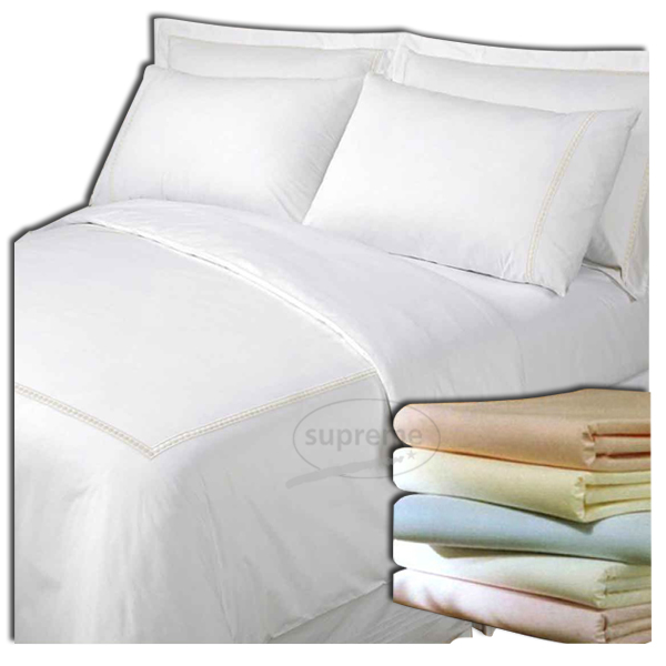 210 tc plain satin bed sheets
