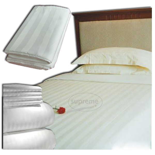 300 tc strip satin bed sheets