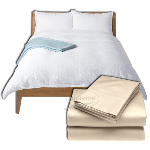 300 tc plain satin bed sheets